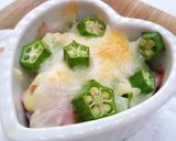 七夕に☆おくらのチーズ焼き作り方4写真