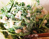 大豆と三つ葉とむきエビのかき揚げ♪作り方3写真