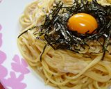 混ぜるだけ！山芋とエノキのネバトロパスタ作り方6写真
