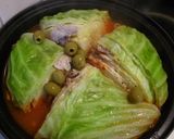 タジン鍋で☆キャベツ丸ごとトマトスープ作り方4写真