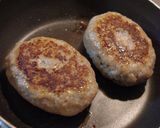 玉ねぎと目玉焼きのハンバーグタワー作り方4写真