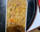 全てレンジクリーミー味噌キムチ炒飯弁当作り方15写真