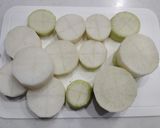 大根と厚揚げと練り物の煮物作り方1写真