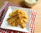ご飯のお供に！油揚げのめんつゆ浸し焼き作り方3写真