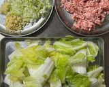 とろける♪冷凍白菜とひき肉の麻婆炒め作り方1写真