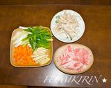 豚肉&ごぼう☆味噌煮込みうどん☆作り方1写真