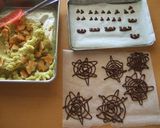 ロールケーキとさつま芋でハロウインケーキ作り方3写真