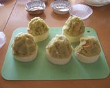 ロールケーキとさつま芋でハロウインケーキ作り方5写真