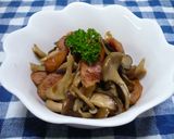 きのこのしょうゆ炒め☆ごま油風味作り方5写真