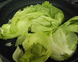 レタスとほうれん草の和風辛子サラダ作り方1写真