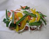ヘルシー料理　サーモンの野菜たっぷり蒸し作り方3写真
