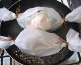 ヘルシー料理　サーモンの野菜たっぷり蒸し作り方5写真