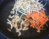 ごぼうとにんじんのきんぴら。鶏皮と一緒♪作り方5写真