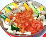 真っ赤なスープのトマト鍋作り方3写真