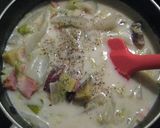 さつまいもと白菜のシチュー作り方6写真