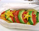 クリスマス風☆野菜の重ね蒸しハーブ風味作り方5写真