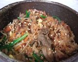 すき焼きの残りで和風ビビンパ作り方6写真