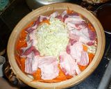 キャベツと豚バラの蒸し煮鍋作り方1写真