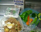残り物とミートローフでキーマカレーパスタ作り方1写真
