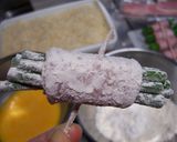 相性抜群☆ニンニクの芽のベーコン巻フライ作り方6写真