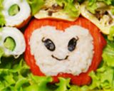 いちごっちのたらかまおにぎり✿キャラ弁作り方4写真