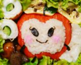 いちごっちのたらかまおにぎり✿キャラ弁作り方7写真