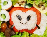 いちごっちのたらかまおにぎり✿キャラ弁作り方6写真