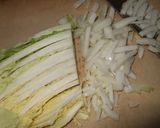 白菜とあいびきミンチ肉の白だし煮作り方2写真