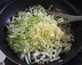 白菜とあいびきミンチ肉の白だし煮作り方4写真
