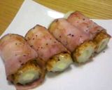 チーズちくわのベーコン巻作り方3写真