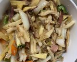 お一人様野菜たっぷりビビンバウインナー丼作り方18写真