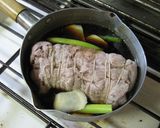 豚かたまり肉で煮豚作り方2写真