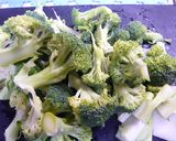 蟹扒蘭花 ブロッコリーのかに肉合え作り方1写真