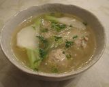 軟骨入り鶏団子と春雨のスープ作り方7写真