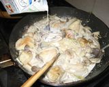 キノコと鶏肉のクリーム煮作り方8写真