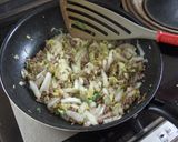 白菜とあいびきミンチ肉の白だし煮作り方5写真