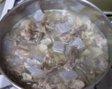 土手焼き(牛すじ肉の味噌󠄀煮込み)作り方4写真