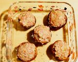 レンジで簡単お弁当用しいたけの肉詰め作り方3写真