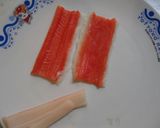 お弁当のアクセントに♪かにかまチーズ作り方1写真