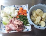 お色もお味もやさしい【鶏じゃが】肉じゃが作り方1写真