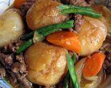お色もお味もやさしい【鶏じゃが】肉じゃが作り方9写真