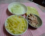 ☆じゃがいも入り焼きそば☆作り方1写真