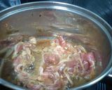 豚の生姜焼き風鍋☆作り方1写真