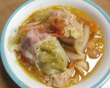 トマトとお酢で煮込んだロールキャベツ作り方5写真