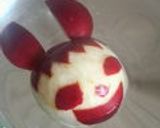 おりんごでウサギ作り方10写真
