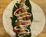 モロヘイヤとトマトのチキンラップ作り方5写真