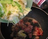キャベツパスタ (ブロッコリーの芯入り)作り方6写真
