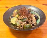 お弁当♡ナスとキュウリと挽肉のポン酢炒め作り方3写真