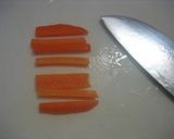 にんじんの天ぷら☆お弁当☆作り方1写真