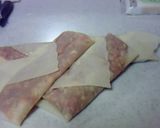 簡単！巻くだけ春巻きの皮で餃子ハンバーグ作り方4写真